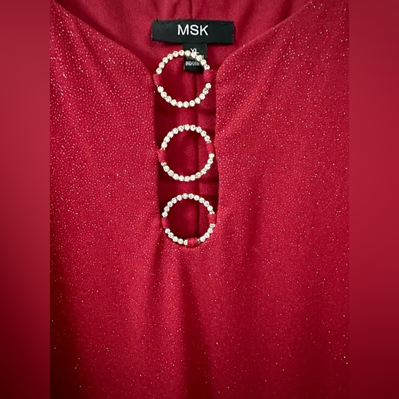 ❤️ Red Sparkly Dress 👗 XL - Picture 4 of 8